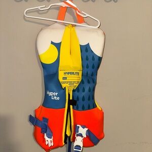 Kids Swim Vest - Blue, Yellow, and Orange
